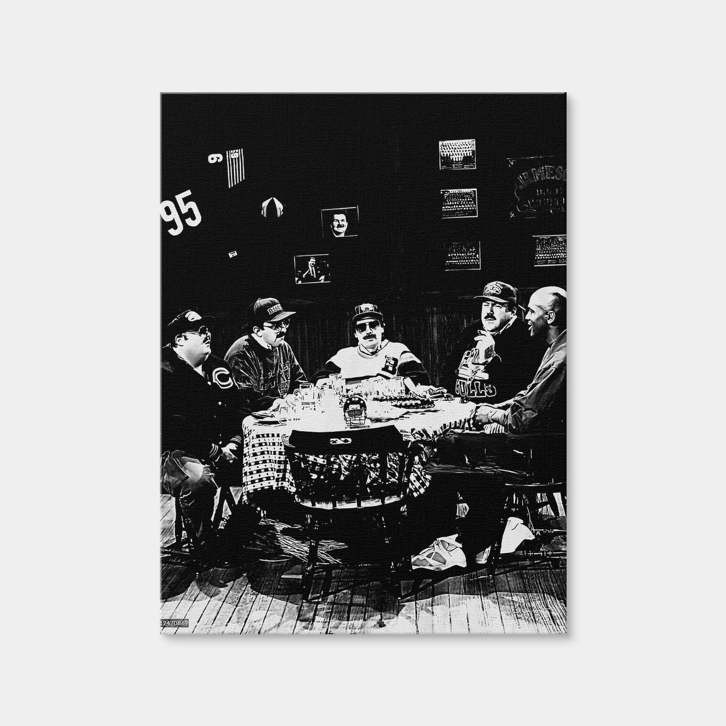 AUTO-MOCKUP WHITE | Da Bears Grayscale | 1 Piece | Gallery Wrap Canvas | group=3x4