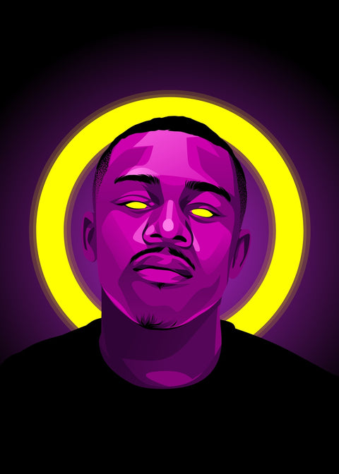 Dababy Purple Wall Art