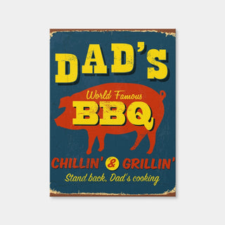 AUTO-MOCKUP WHITE | Dad's BBQ | 1 Piece | Gallery Wrap Canvas | group=3x4