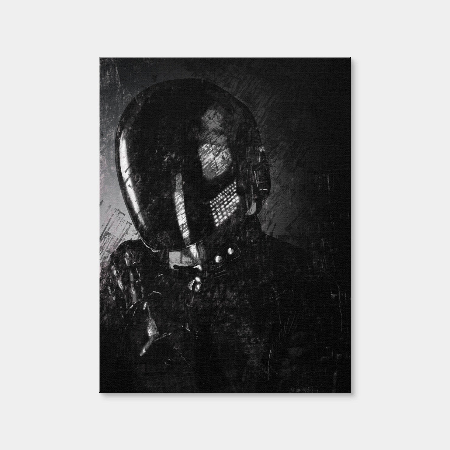 AUTO-MOCKUP WHITE | Daft Punk Guy | 1 Piece | Gallery Wrap Canvas | group=3x4