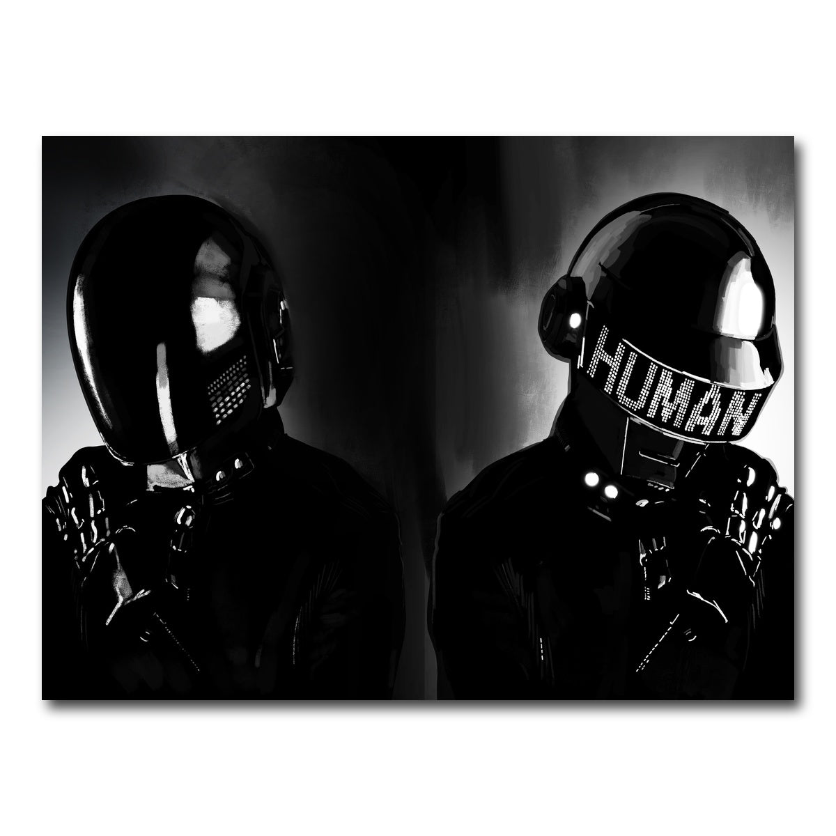 AUTO-MOCKUP WHITE | Daft Punk | 1 Piece | Gallery Wrap Canvas | group=4x3