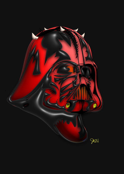 Darth Vader Maul Wall Art
