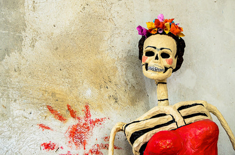 Day of the dead Catrina Skeleton Wall Art