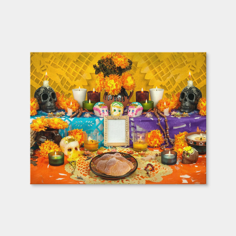 AUTO-MOCKUP WHITE | Day of the Dead Altar | 1 Piece | Gallery Wrap Canvas | group=4x3