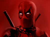 Dead In Red Wall Art