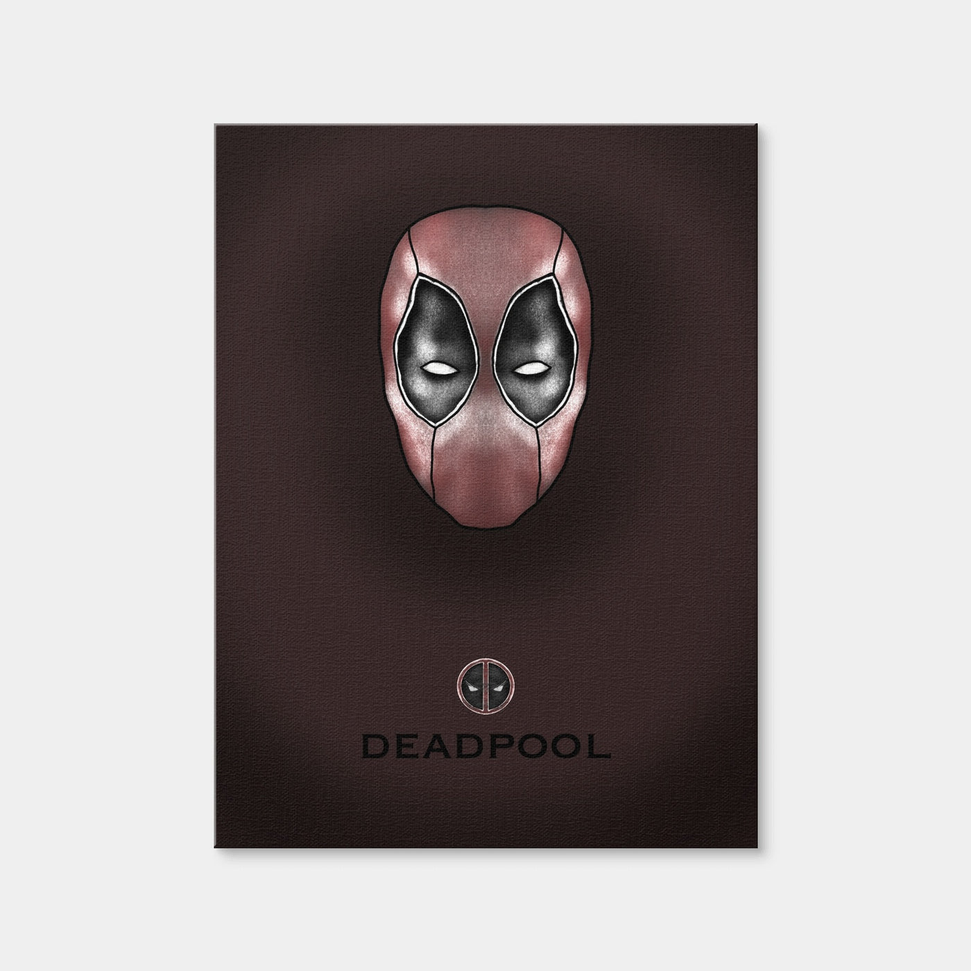 AUTO-MOCKUP WHITE | Deadpool Head | 1 Piece | Gallery Wrap Canvas | group=3x4