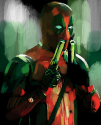 Deadpool With guns Wall Art