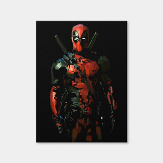 AUTO-MOCKUP WHITE | Deadpool on Black | 1 Piece | Gallery Wrap Canvas | group=3x4