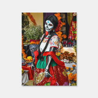 AUTO-MOCKUP WHITE | Dia de los Muertos Woman | 1 Piece | Gallery Wrap Canvas | group=3x4