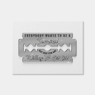 AUTO-MOCKUP WHITE | Diamond Razorblade | 1 Piece | Gallery Wrap Canvas | group=4x3