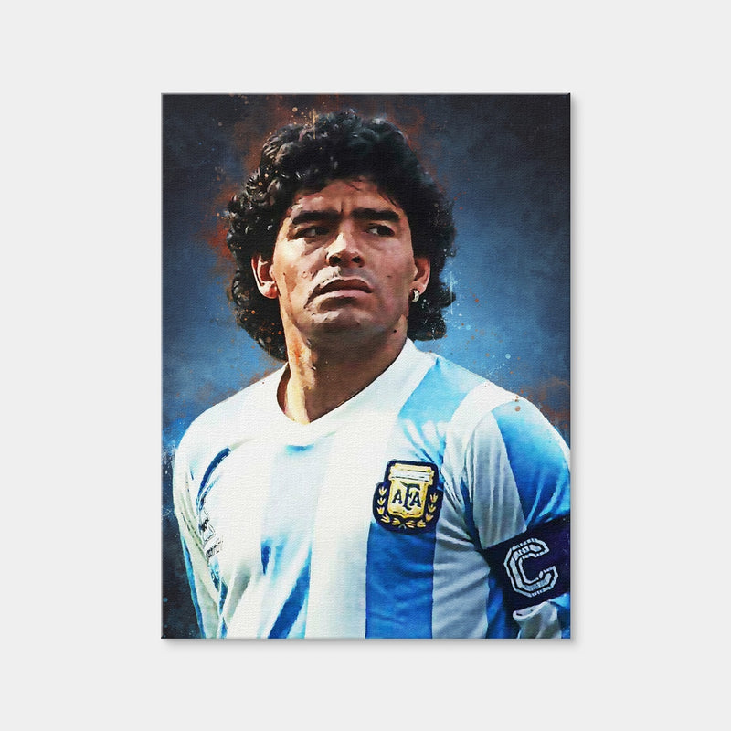 AUTO-MOCKUP | Diego Maradona Wall Art | 1 Piece | Gallery Wrap Canvas | 3x4