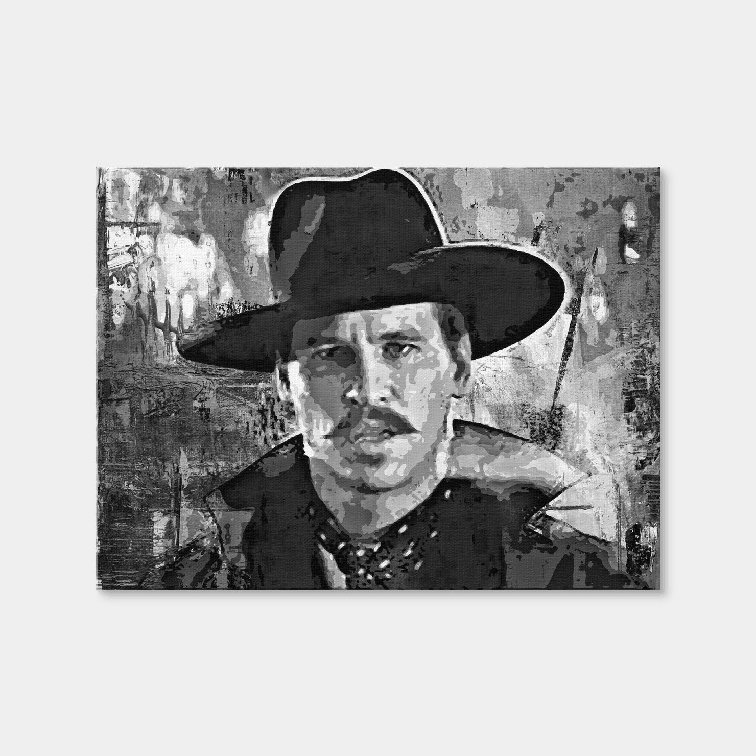 AUTO-MOCKUP WHITE | Doc Holliday Grayscale | 1 Piece | Gallery Wrap Canvas | group=4x3