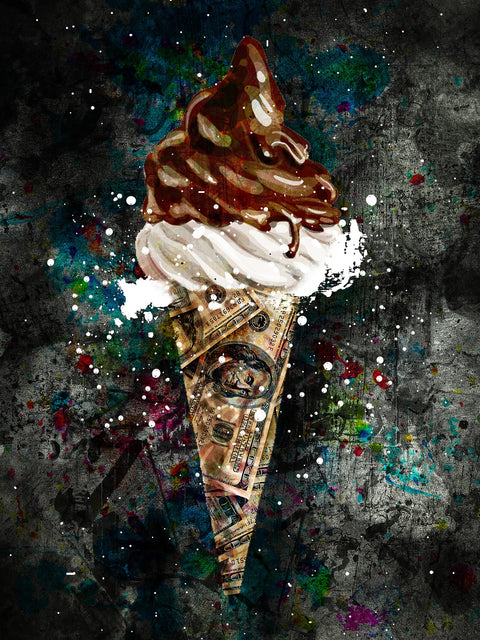 Dollar cone canvas art Wall Art