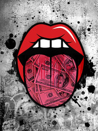 Dollar tongue canvas art Wall Art