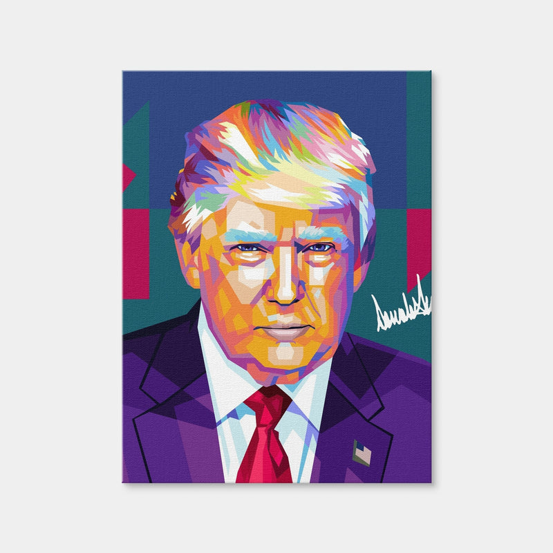 AUTO-MOCKUP WHITE | Donald Trump | 1 Piece | Gallery Wrap Canvas | group=3x4
