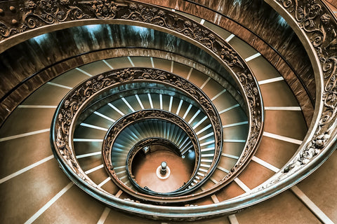 Double Spiral Wall Art