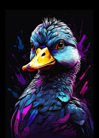 Duck Animal Colorful Wall Art