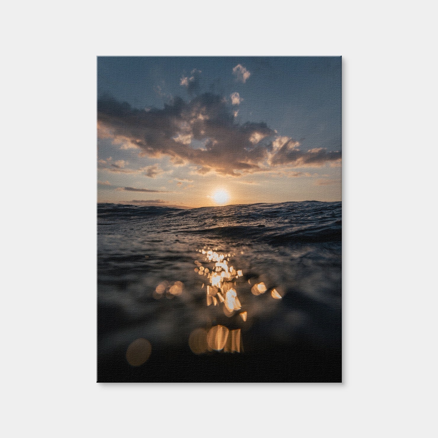 AUTO-MOCKUP WHITE | Dusk At Sea | 1 Piece | Gallery Wrap Canvas | group=3x4