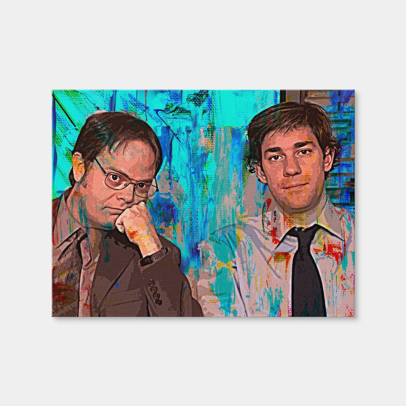 AUTO-MOCKUP WHITE | Dwight & Jim | 1 Piece | Gallery Wrap Canvas | group=4x3