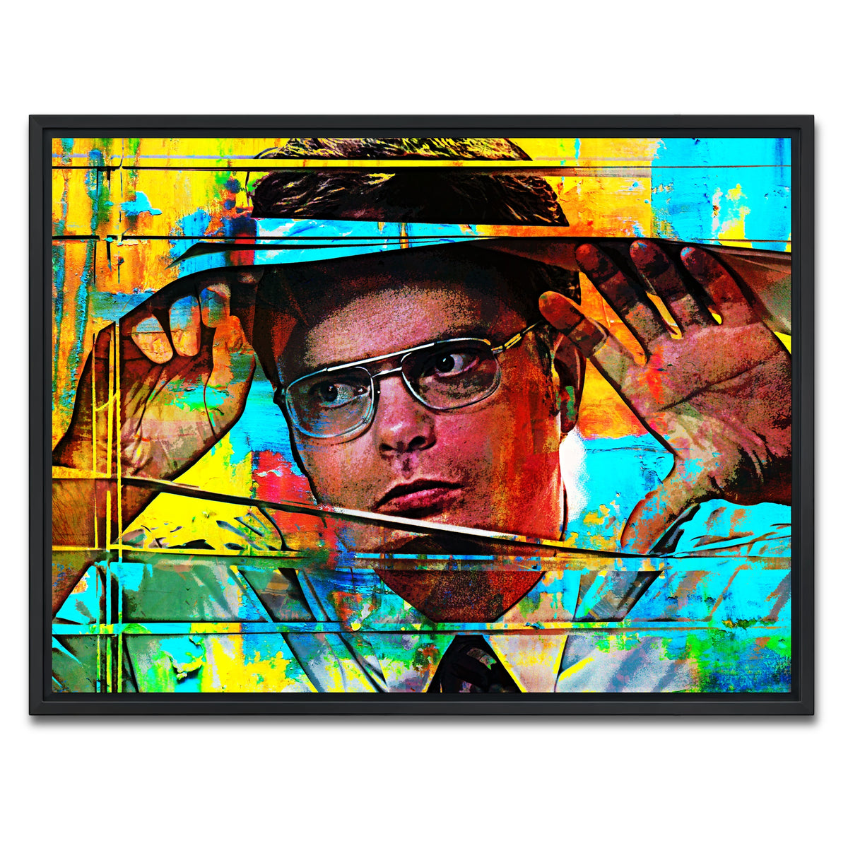 AUTO-MOCKUP WHITE | Dwight Schrute | 1 Piece | Black Framed Canvas | group=4x3