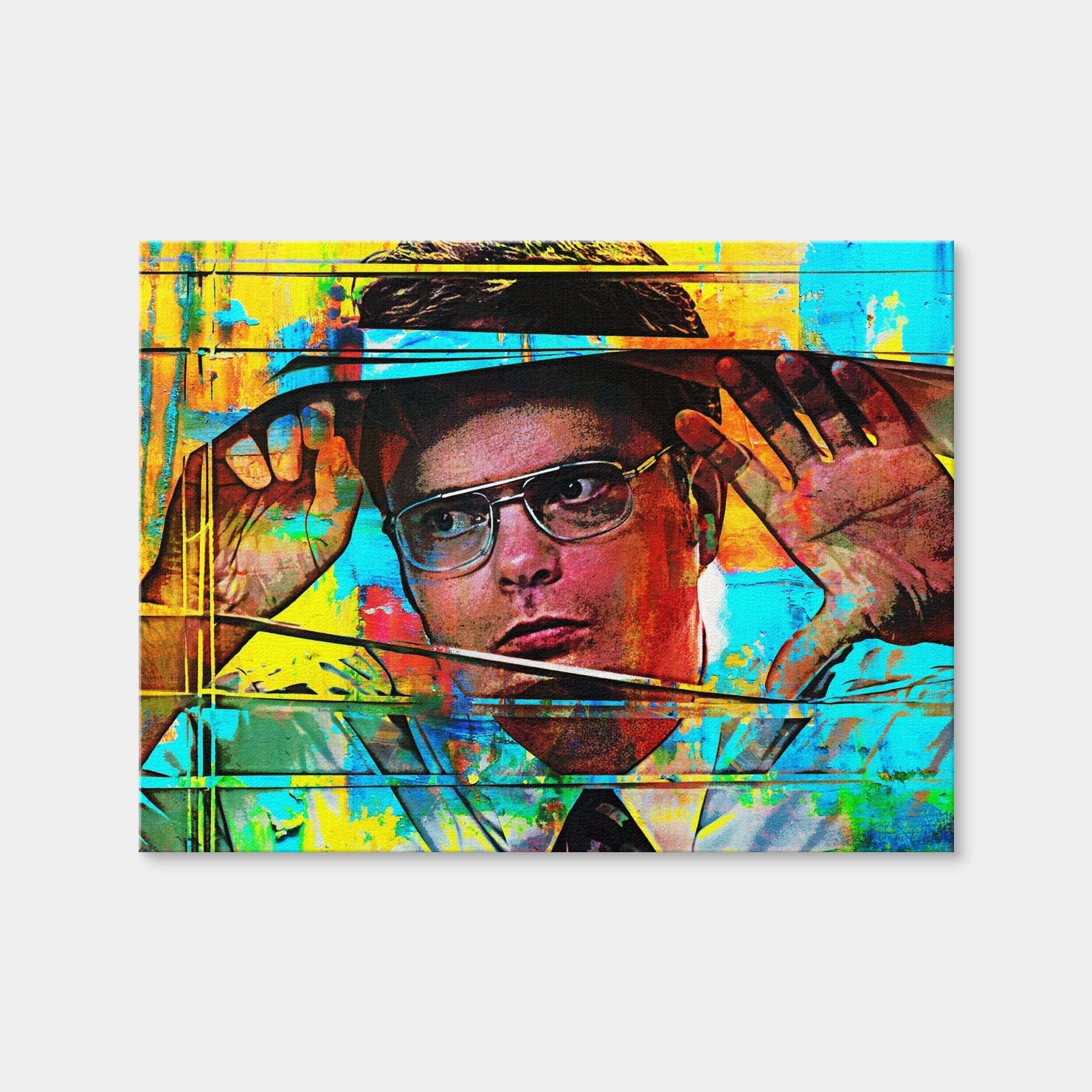 AUTO-MOCKUP WHITE | Dwight Schrute | 1 Piece | Gallery Wrap Canvas | group=4x3