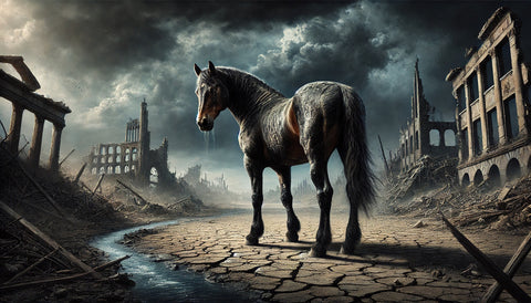 Dystopian Quarter Horse Wall Art
