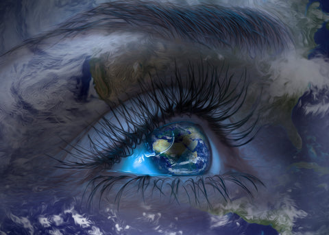 Earths Eye Wall Art