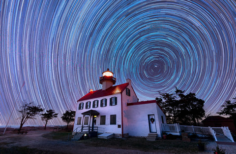 East Point Lighthouse - Winter Spinnies Wall Art