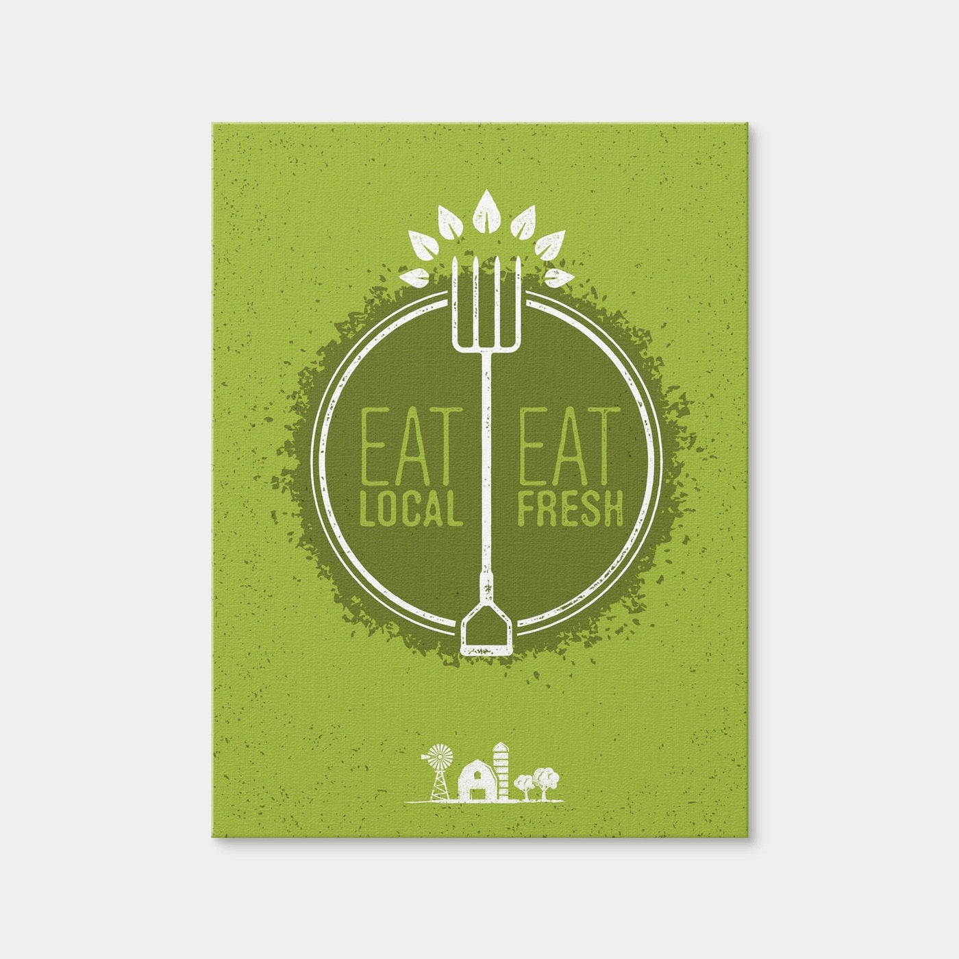 AUTO-MOCKUP WHITE | Eat Local | 1 Piece | Gallery Wrap Canvas | group=3x4