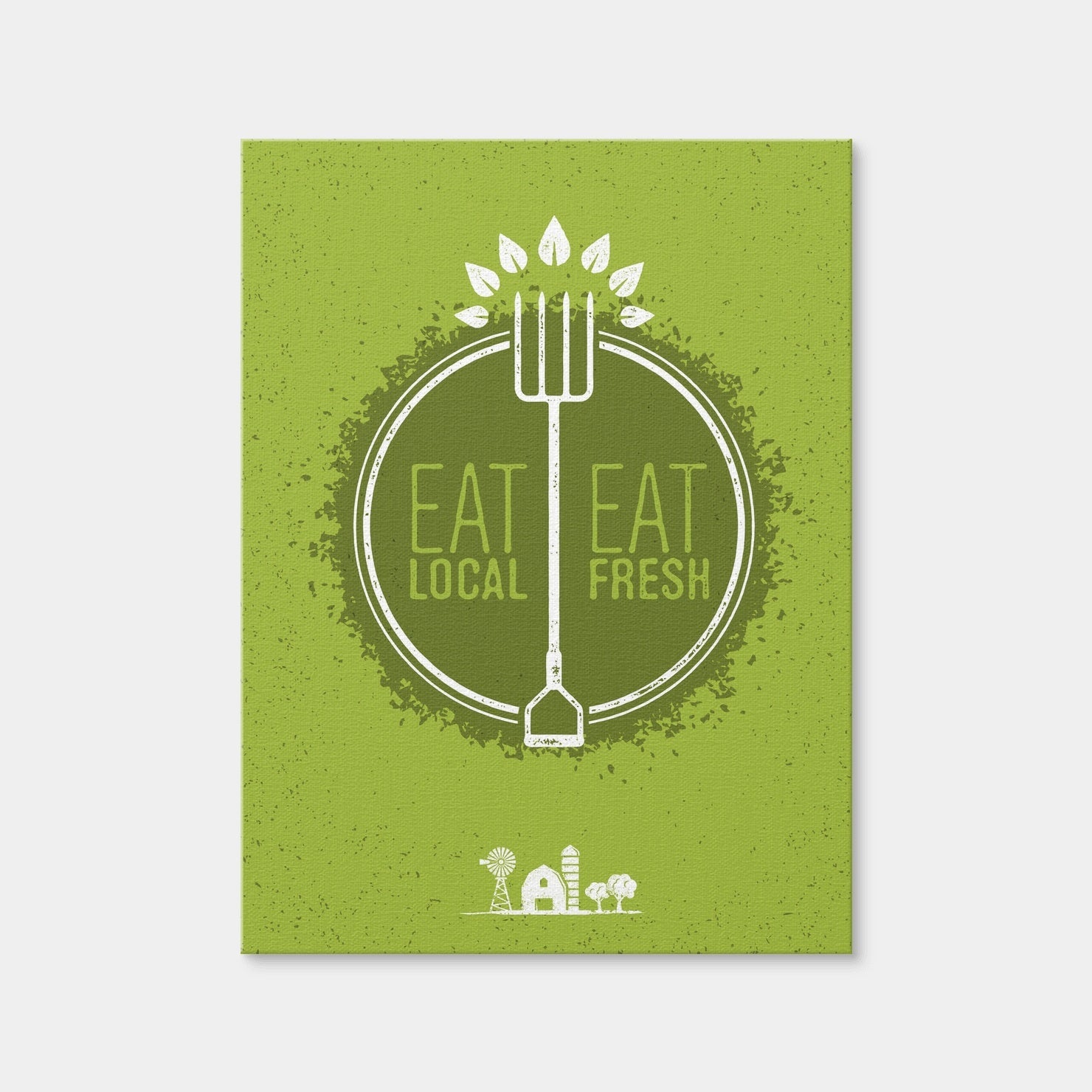 AUTO-MOCKUP WHITE | Eat Local | 1 Piece | Gallery Wrap Canvas | group=3x4