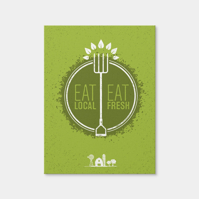 AUTO-MOCKUP WHITE | Eat Local | 1 Piece | Gallery Wrap Canvas | group=3x4