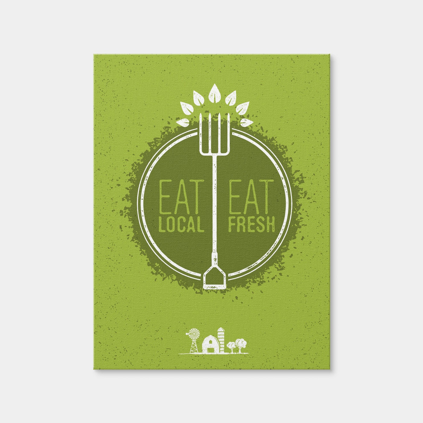 AUTO-MOCKUP WHITE | Eat Local | 1 Piece | Gallery Wrap Canvas | group=3x4