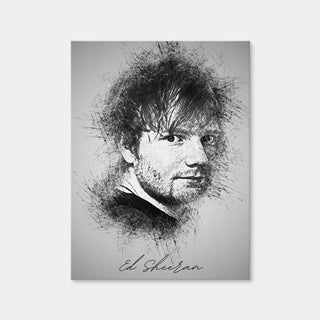AUTO-MOCKUP WHITE | Ed Sheeran | 1 Piece | Gallery Wrap Canvas | group=3x4