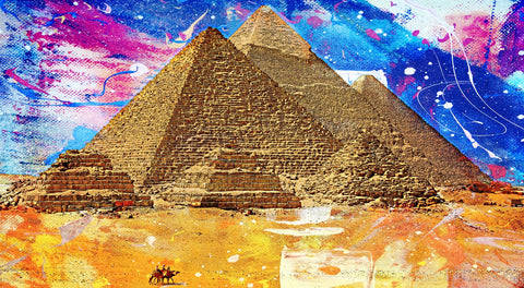 Egypt Pyramids Abstract Wall Art