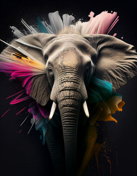 Elephant Portrait Wall Art