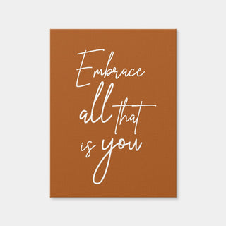 AUTO-MOCKUP WHITE | Embrace All That Is You | 1 Piece | Gallery Wrap Canvas | group=3x4