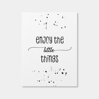 AUTO-MOCKUP WHITE | Enjoy The Little Things | 1 Piece | Gallery Wrap Canvas | group=3x4