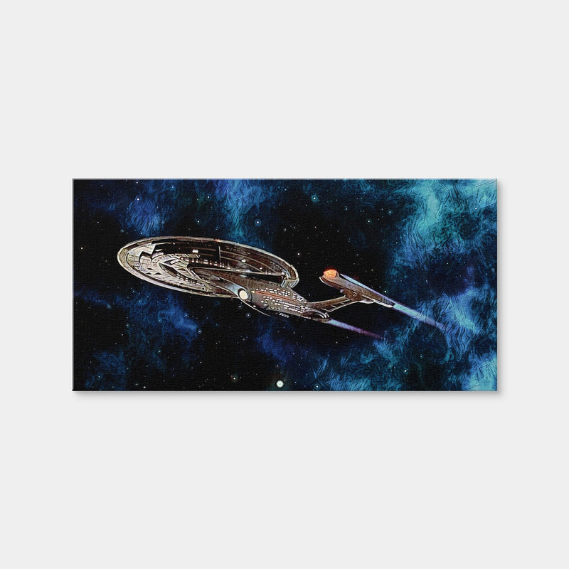 AUTO-MOCKUP WHITE | Enterprise E | 1 Piece | Gallery Wrap Canvas | group=2x1