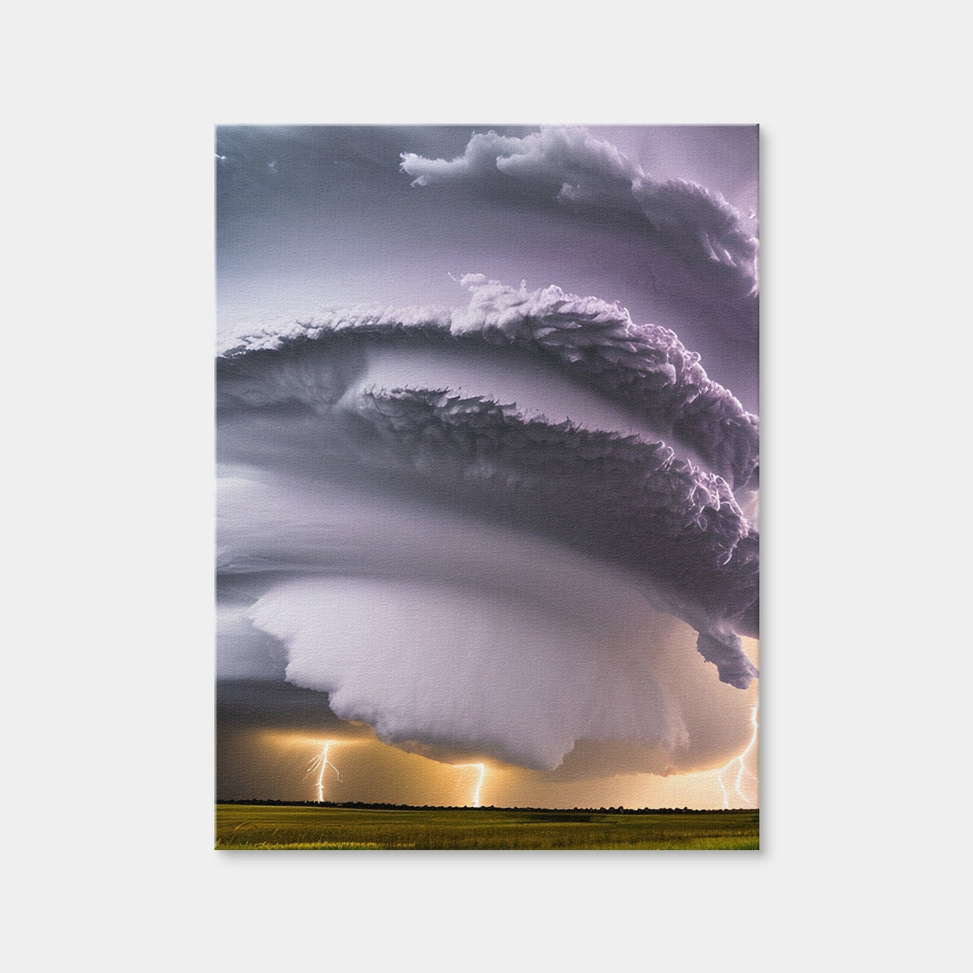 AUTO-MOCKUP WHITE | Epic Thunderstorm Supercell | 1 Piece | Gallery Wrap Canvas | group=3x4