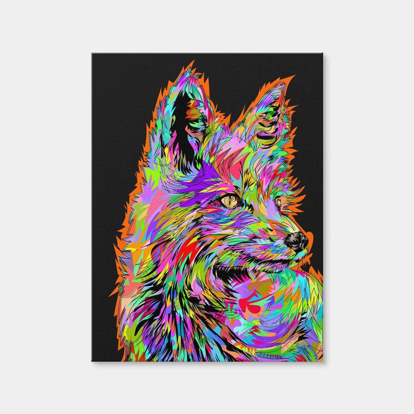AUTO-MOCKUP WHITE | Fox Devil | 1 Piece | Gallery Wrap Canvas | group=3x4