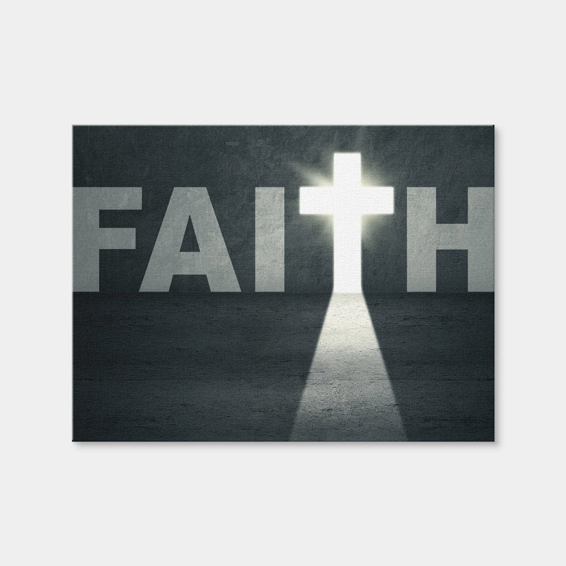 AUTO-MOCKUP WHITE | Faith Cross | 1 Piece | Gallery Wrap Canvas | group=4x3