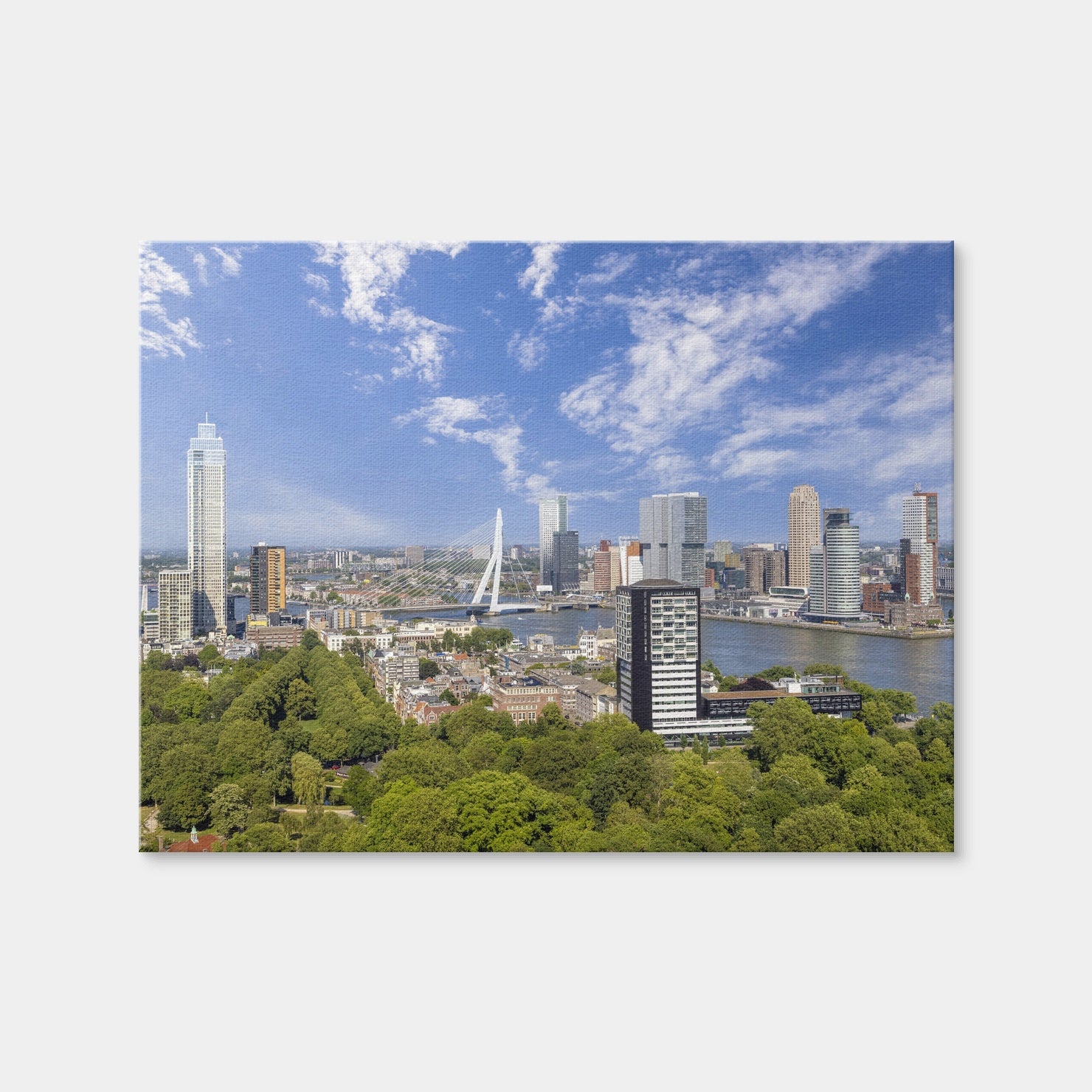 AUTO-MOCKUP WHITE | Fantastic Rotterdam Impression | 1 Piece | Gallery Wrap Canvas | group=4x3