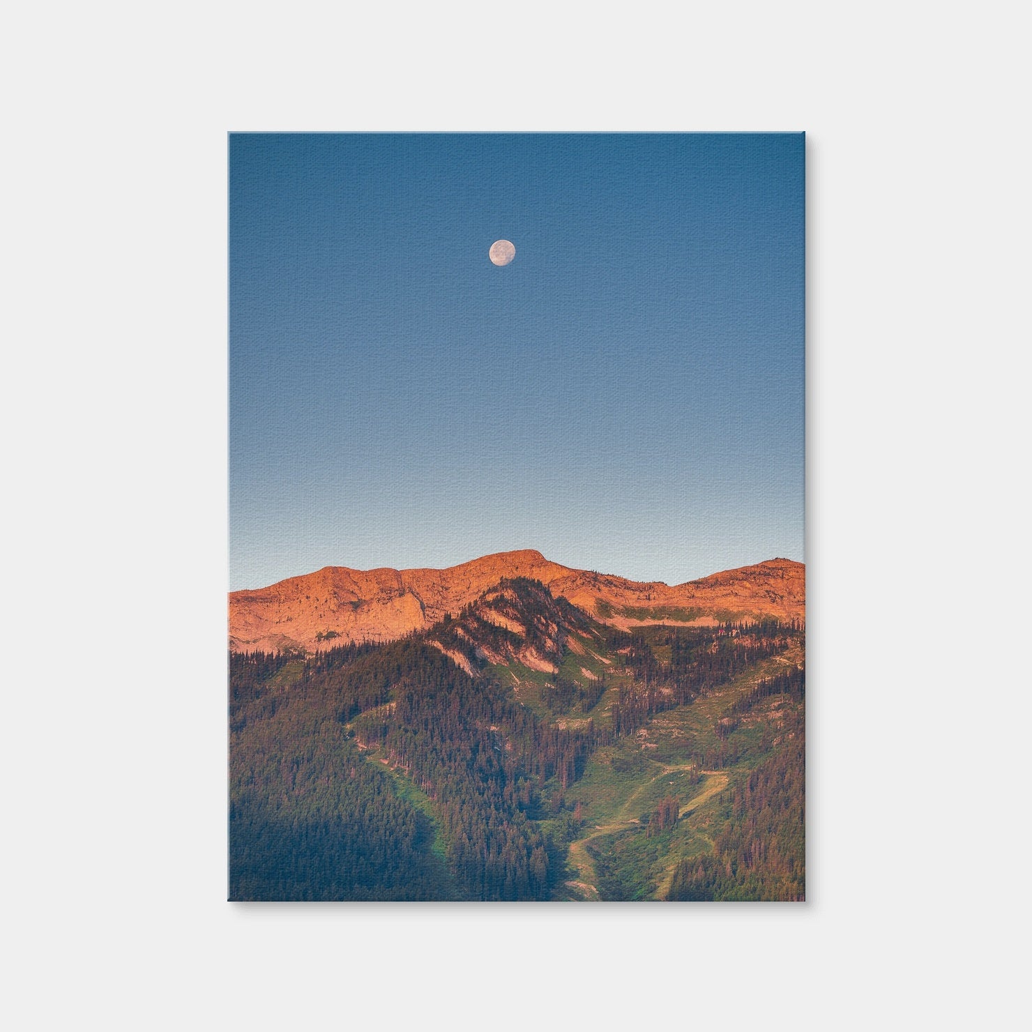 AUTO-MOCKUP WHITE | Fernie Moonrise | 1 Piece | Gallery Wrap Canvas | group=3x4