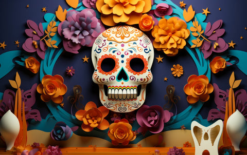 Festive Dia de los Muertos Wall Art