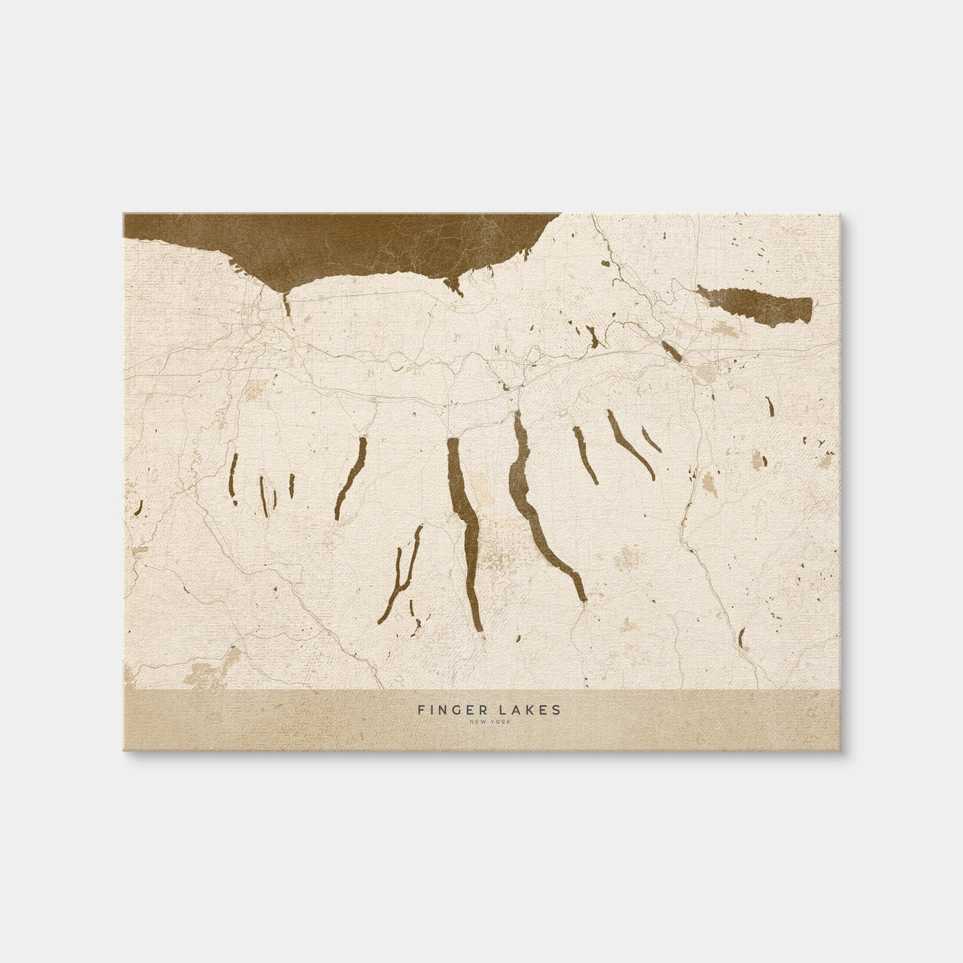 AUTO-MOCKUP WHITE | Finger Lakes Map | 1 Piece | Gallery Wrap Canvas | group=4x3