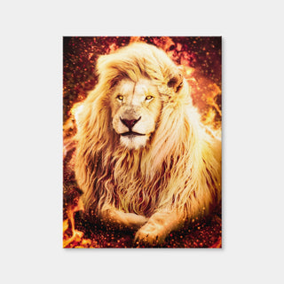 AUTO-MOCKUP WHITE | Fire Lion | 1 Piece | Gallery Wrap Canvas | group=3x4