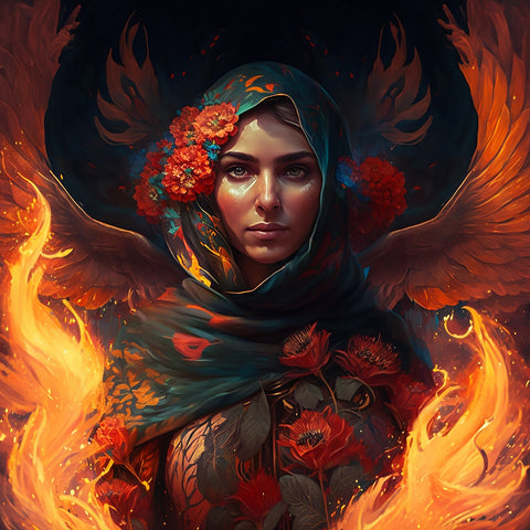Fire in Her Heart Wall Art