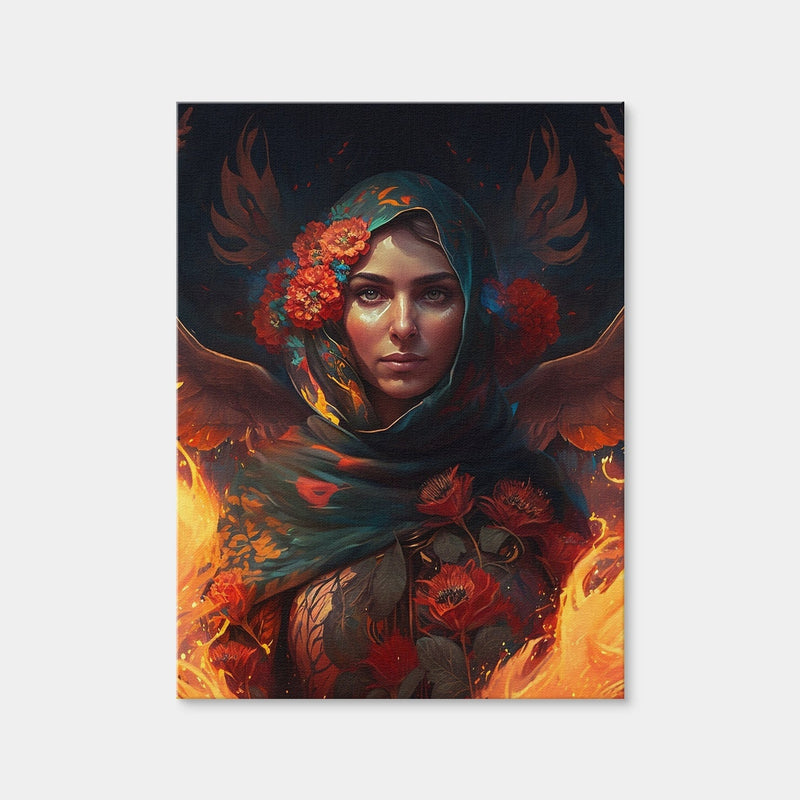 AUTO-MOCKUP WHITE | Fire in Her Heart | 1 Piece | Gallery Wrap Canvas | group=3x4