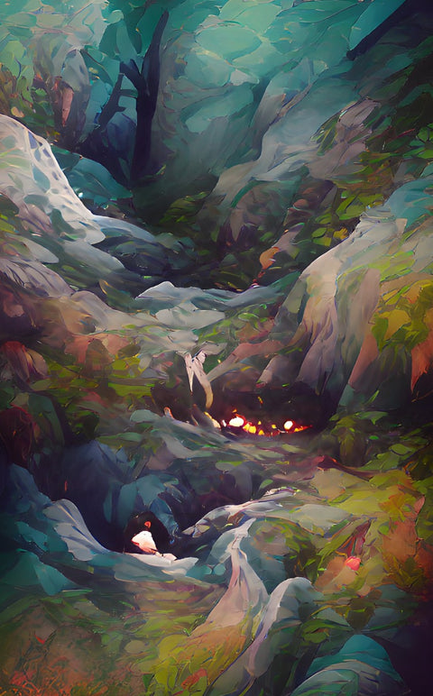 Fire in the Woods Wall Art