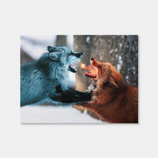 AUTO-MOCKUP WHITE | Fire vs Ice | 1 Piece | Gallery Wrap Canvas | group=4x3